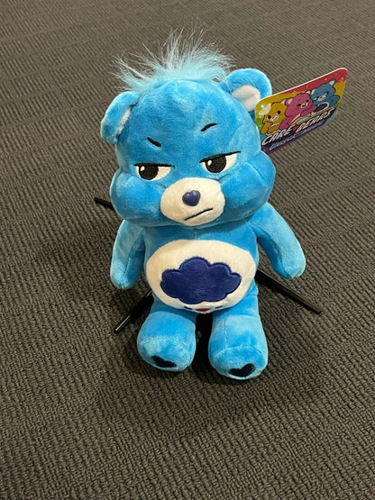 Brand New Care Bear Grumpy Bear Blue Plush Toy 20cm BNWT Rain Cloud