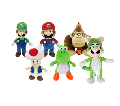 New Licensed Super Mario Nintendo Mario Luigi YOSHI TOAD Plush Soft Toy 20/30cm