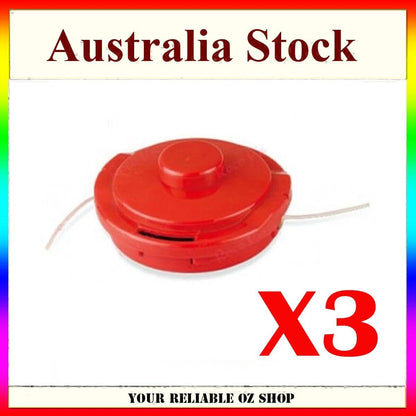 3x Universal M10mm x1.25 Bump Feed Line Trimmer Head Whipper Snipper Brushcutter
