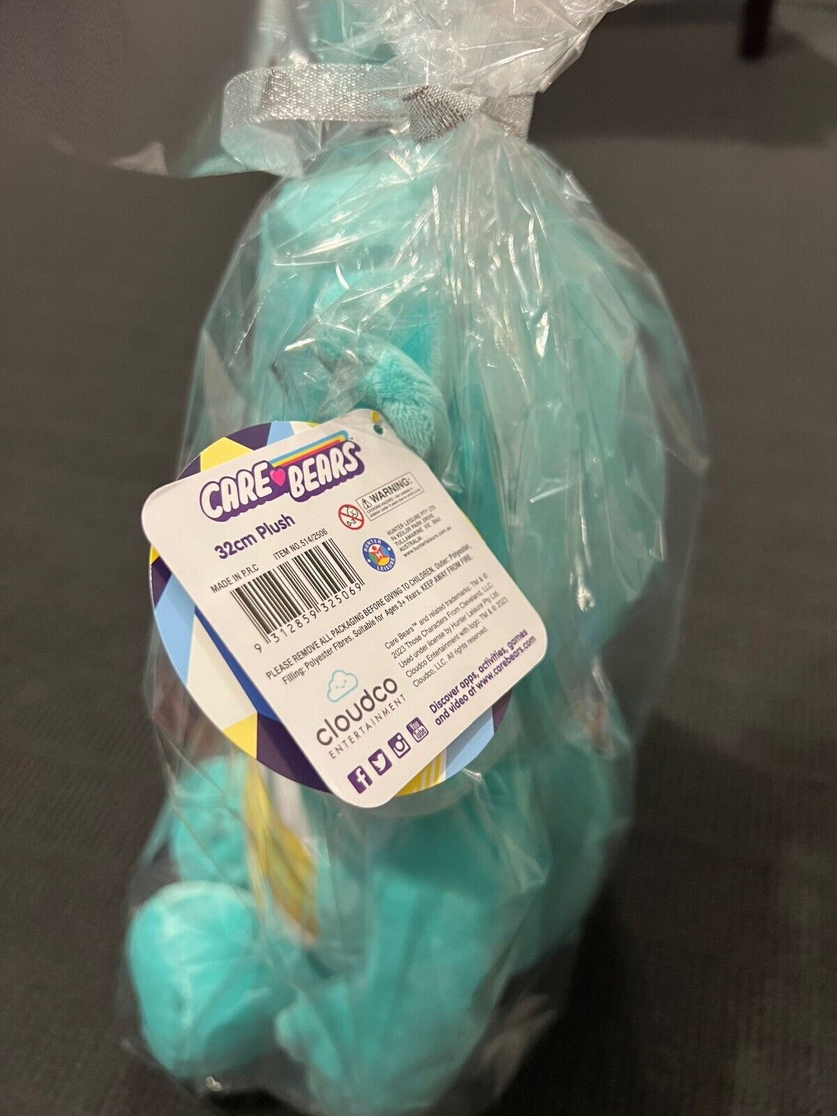 New Licensed Care Bears Unlock The Magic Wish Bear Earth Day Plush 32cm