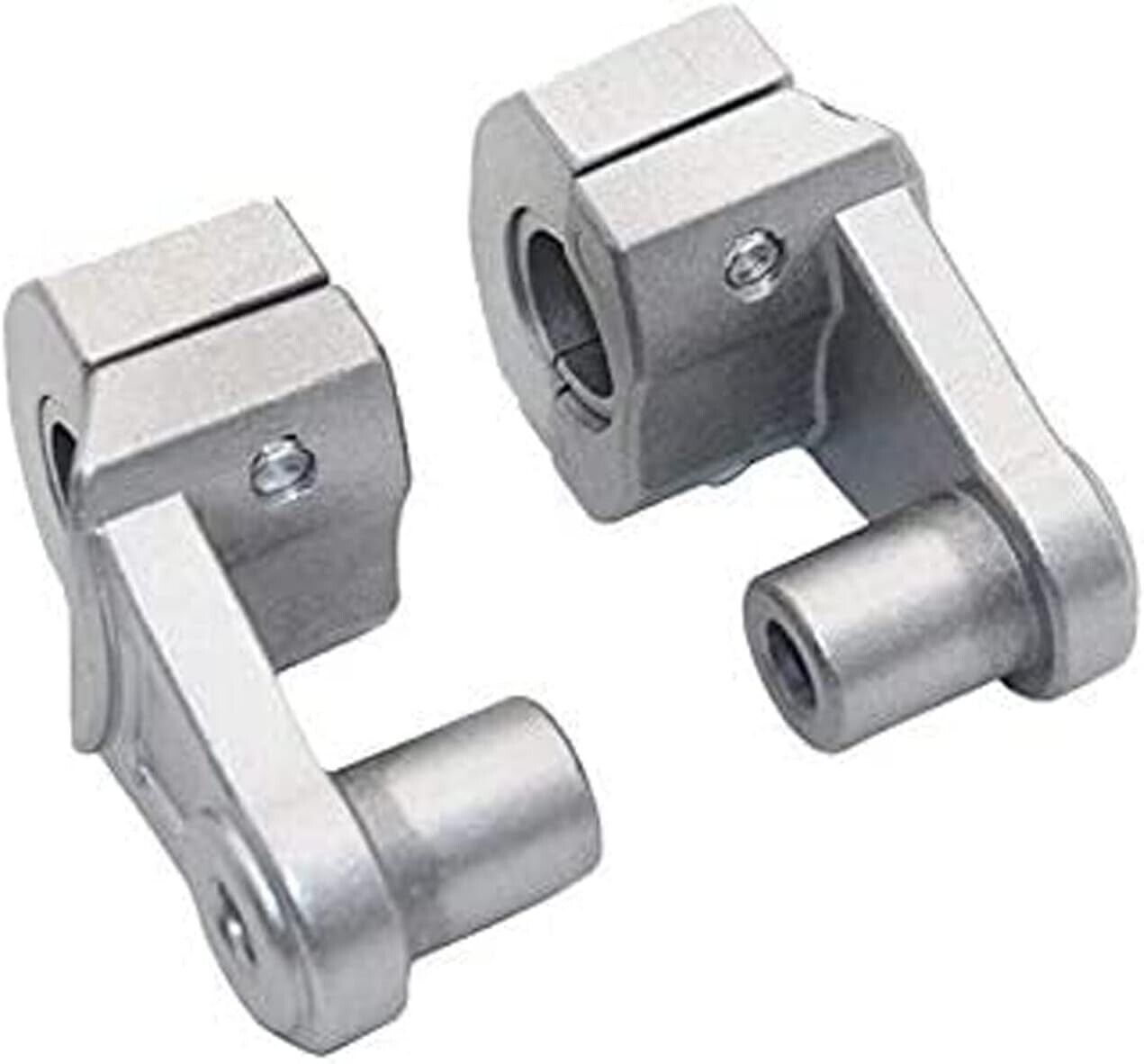 Silver A Pair 22mm 28mm Motorcycle HandleBar Handle Fat Bar Mount Clamps Riser