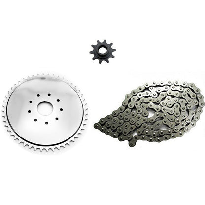 10T 48T Tooth Front Rear Sprocket 415 Chain 66/80cc Bicycle Motorised Push Bike