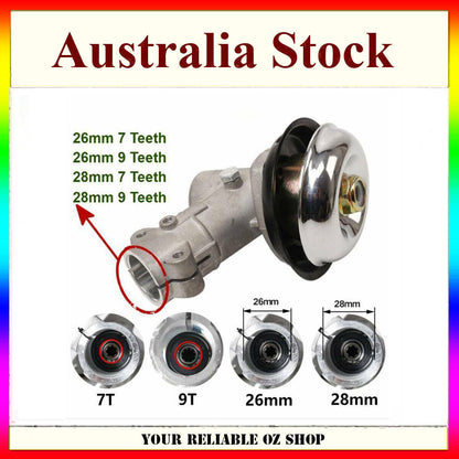 BRUSHCUTTER GEARBOX HONDA DMC GX35 GEARHEAD 7/9 SPLINE INNER SHAFT TRIMMER