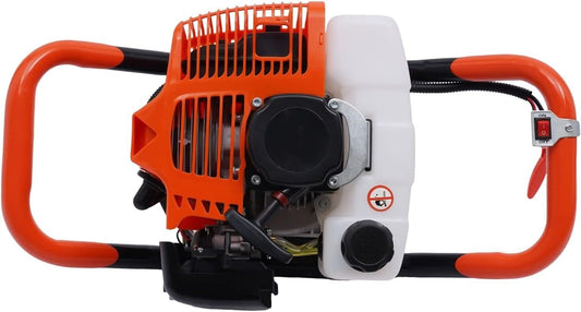 52cc 2-Stroke Engine Motor Post Hole Digger Gas Earth Auger Borer Fence Drill