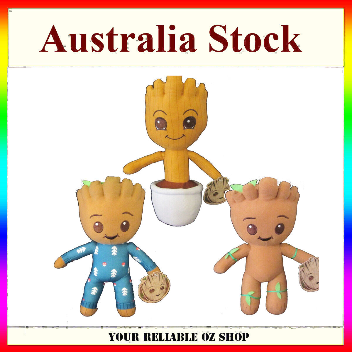 Licensed Brand New MARVEL I AM GROOT Groot Plush Variety - 29CM Soft Toy