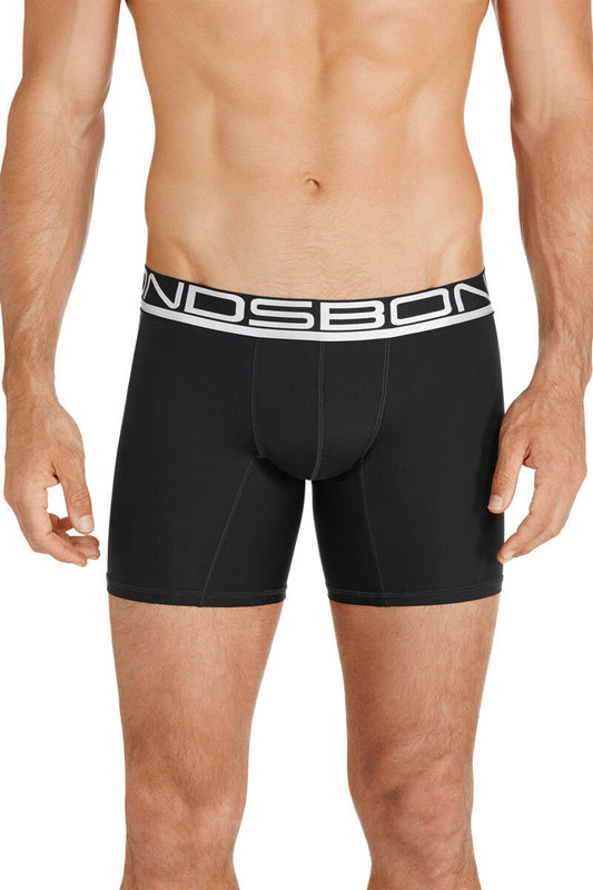 Authentic Bonds Mens Active Quick Dry Quickdry Mid Length Trunk Underwear Brief