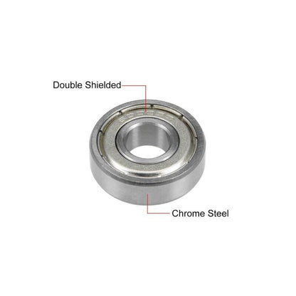10x26x8mm 6000ZZ Deep Groove Ball Bearings Double Shield Stub Axle Hub Wheel Rim