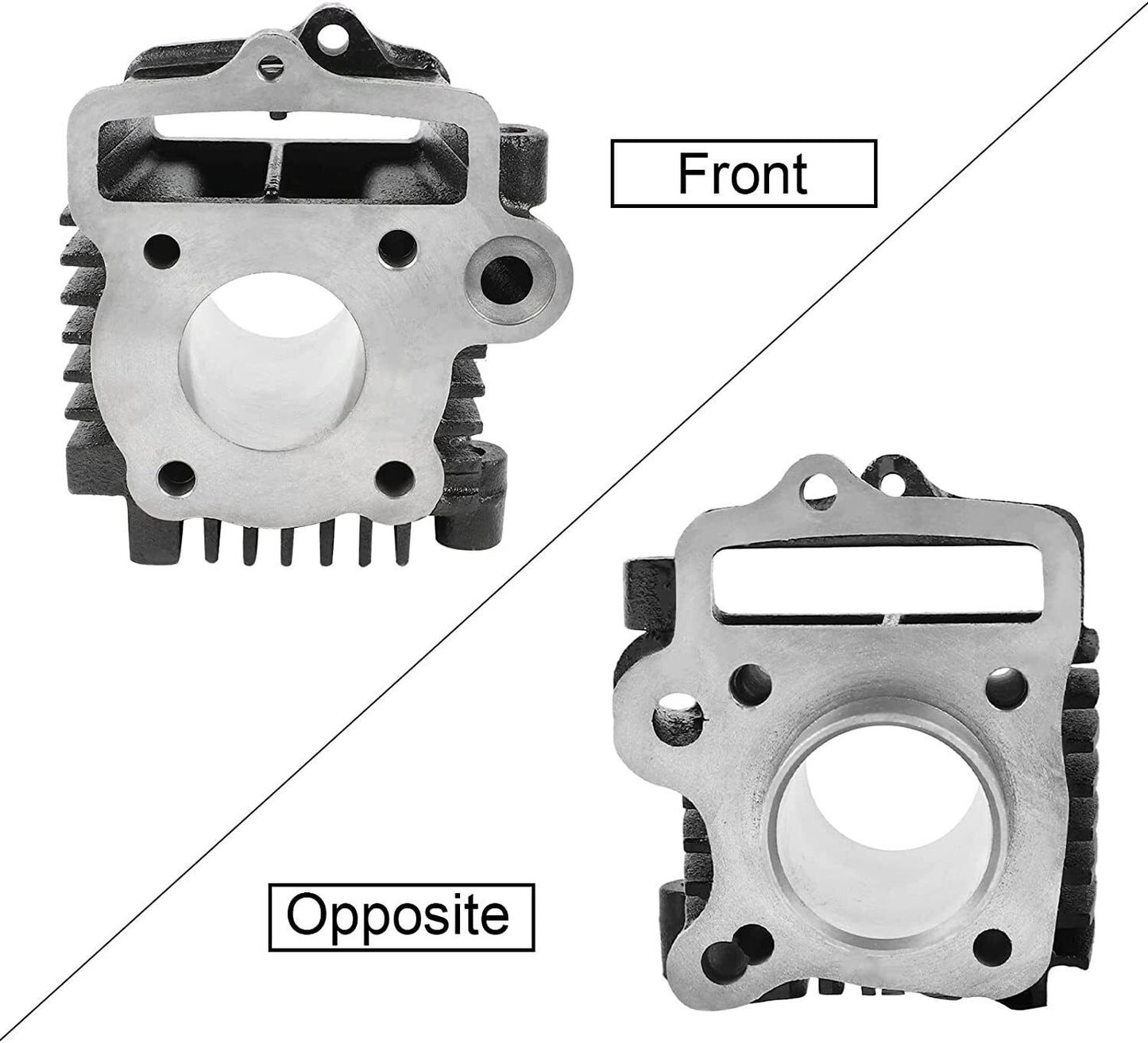 39mm Bore Cylinder Head Piston Engine Rebuild Kit For Honda Z50R XR50 CRF50 50CC