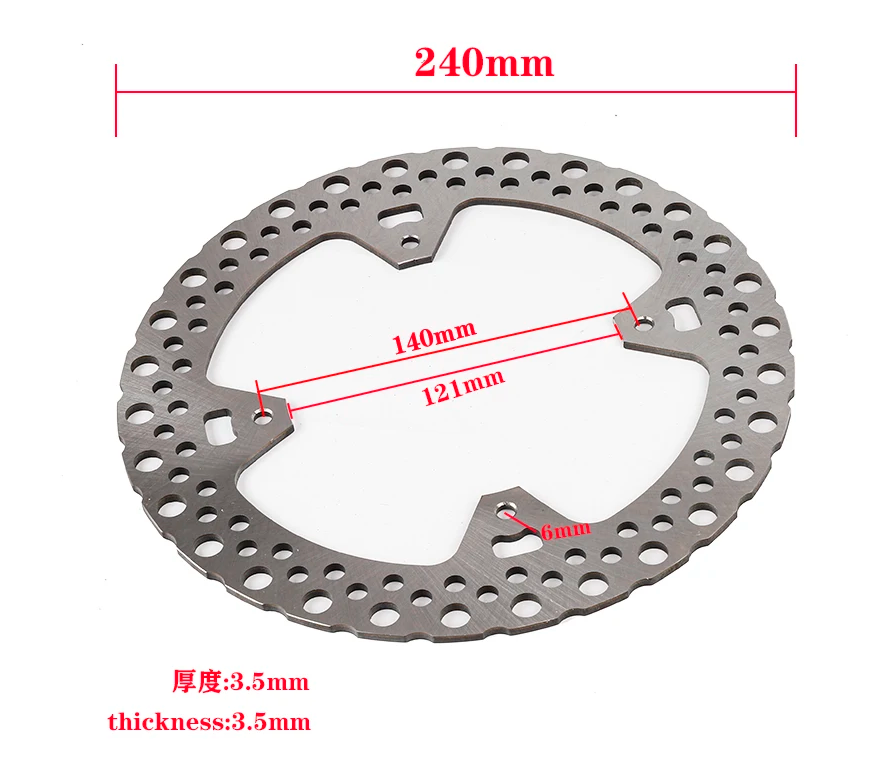 240mm Rear Brake Disc Rotor For Honda CR125E CR125R CR250E CR250R CRF250R