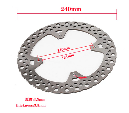240mm Rear Brake Disc Rotor For Honda CR125E CR125R CR250E CR250R CRF250R