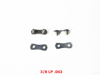 2X CHAINSAW CHAIN JOINER JOINING LINK FOR 3/8.043, 325.050, 325.058, 325.063