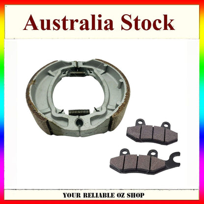 Front + Rear Brake Pads Shoes For HONDA CB125E CB 125E GLH125SH GLH125 SH