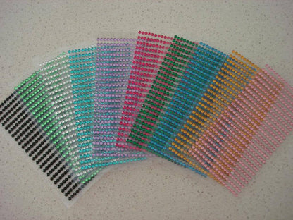 437 3MM RHINESTONE DIAMANTE DIY CRAFT STICKER WEDDING INVITATION IPHONE ENVELOPE