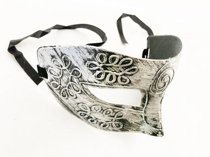 Men Women Silver Costume Masquerade Cosplay Party Mask Venetian Ball Roman Eye