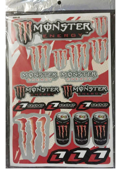 6 Sheets Sticker Decal Rockstar Monster Devil Evil Dirt ATV Quad Car Ute Bike