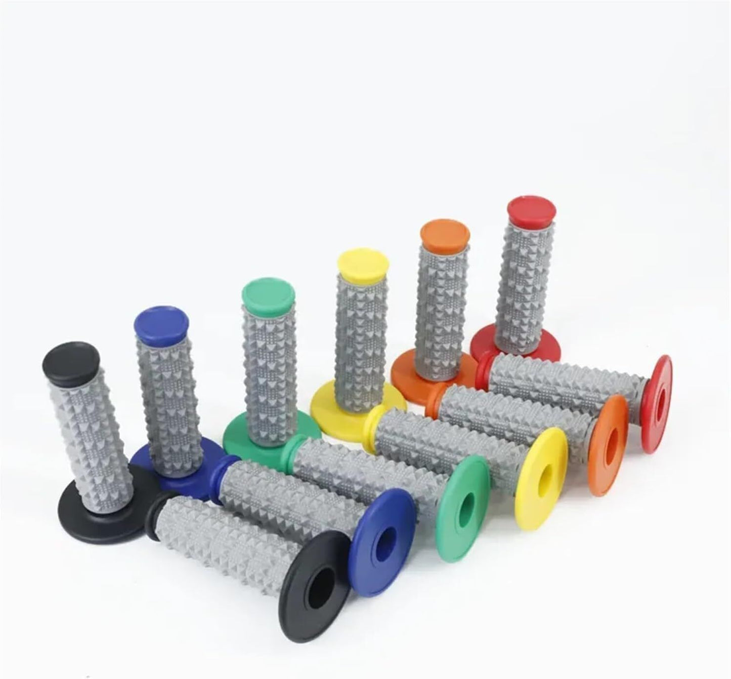 Motorcycle Handlebar Grip Dirt Pit Bike Motocross 7/8" Rubber Gel Hand Grips