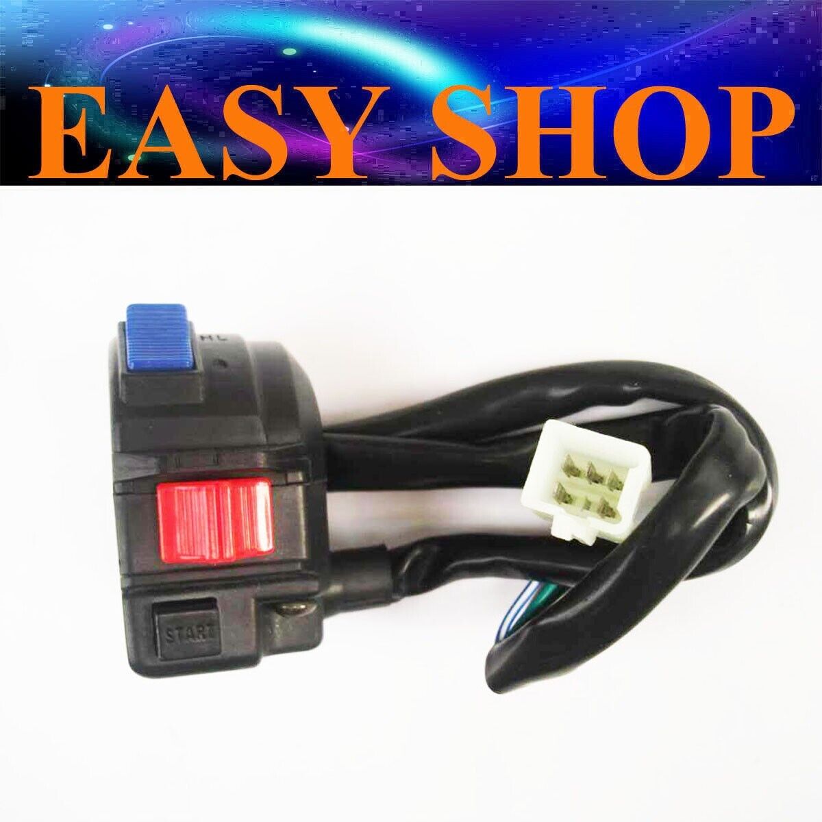 5Pin START KILL LIGHT SWITCH BUTTON 125cc 150cc 200cc GOKART ATV QUAD BUGGY BIKE