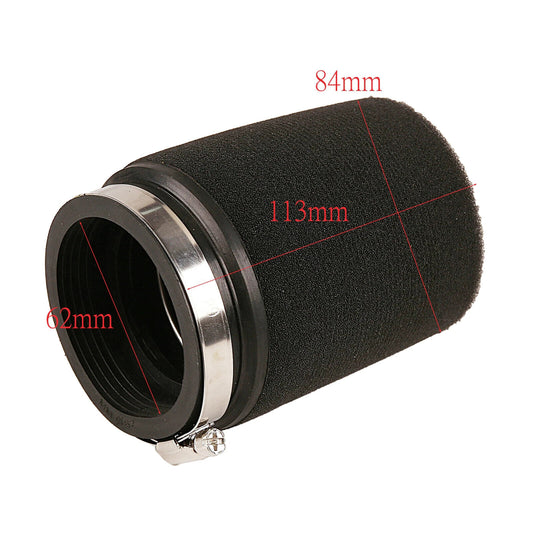 61mm - 63mm BLACK FOAM Air Filter CLEANER ATV QUAD BUGGY THUMPSTAR DIRT PIT BIKE