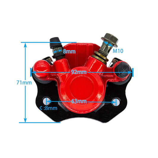 63mm Rear RED Disc Brake Caliper 50cc 90cc 110cc 125cc 150cc 250cc ATV QUAD Bike