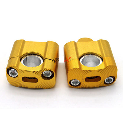 CNC Handlebar Bar Clamps Risers 7/8 22mm -28MM 1-1/8 Pit Pro Dirt ATV Quad Bike