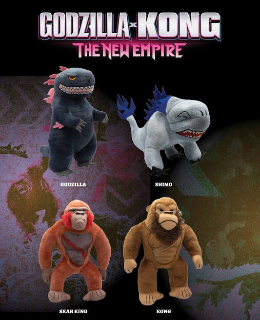 Licensed New Godzilla x Kong the new empire Plush Soft Toy 30cm Skar King Shimo