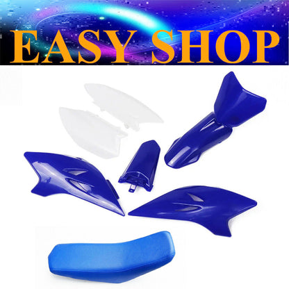 Blue Fender Fairing Plastic Cover & Seat Kit For Yamaha TTR50 50cc Dirt PIT Bike