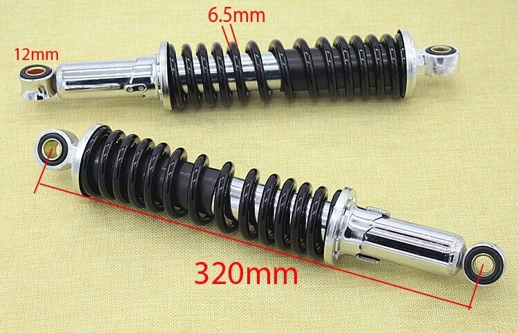 PAIR 320MM REAR SHOCKER SHOCK ABSORBER SUSPENSION FOR SUZUKI GS125 GN125 GT125