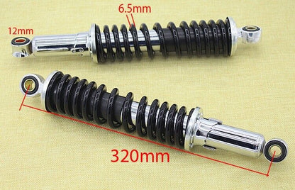 PAIR 320MM REAR SHOCKER SHOCK ABSORBER SUSPENSION FOR SUZUKI GS125 GN125 GT125
