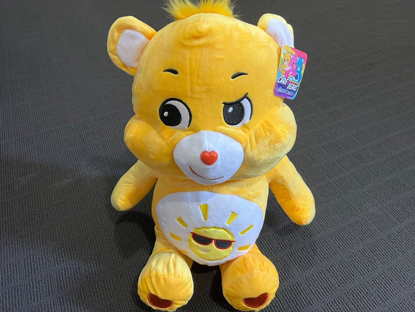 NEW 40cm Large Licensed Care Bears Unlock The Magic Funshine Bear Plush Soft Toy