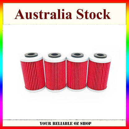 4Pc Oil Filters For KTM SXF250 SXF450 XCF250 XCF450 XCFW250 XCW450 XCW500 EXC500