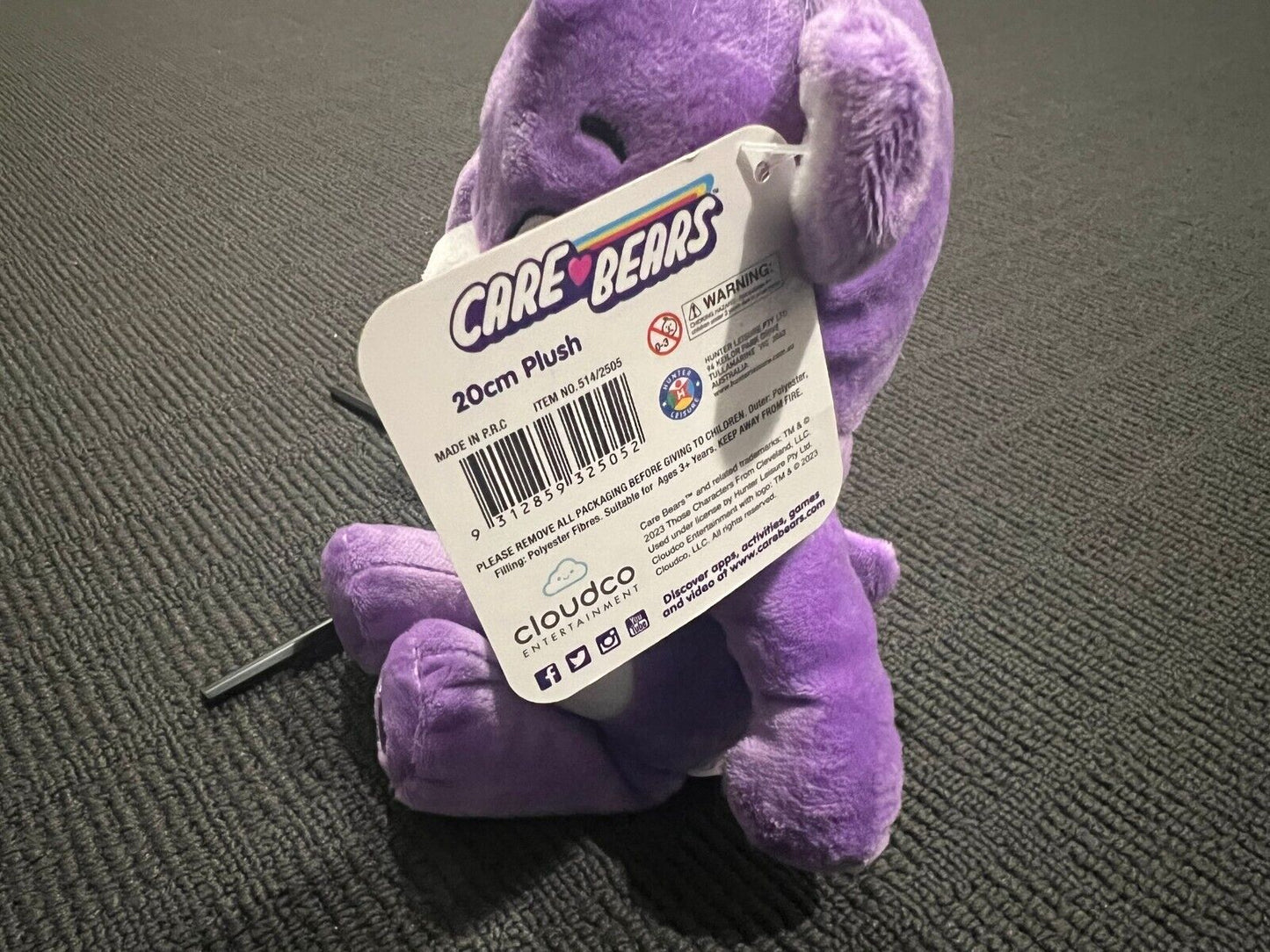 Brand New Licensed Care Bears Unlock The Magic Plush Share Bear 20cm Soft Toy