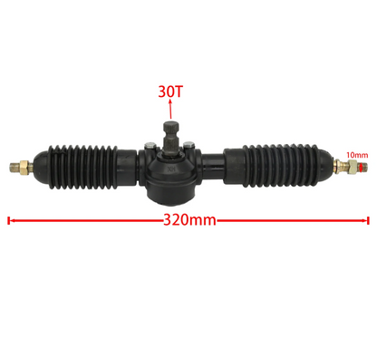 320mm Power Steering Gear Shaft Rack Pinion Electric Wheel Go Kart Buggy ATV UTV