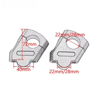 28mm 22mm Handlebar Risers Clamp Adapter For Kawasaki Suzuki Yamaha Honda KTM