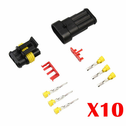 1/2/3/4/5/6 Pin Waterproof IP67 Car Electrical Wire Connector Plug Socket 12V