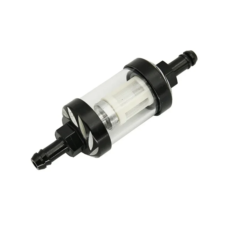 INLINE 8MM Petrol Fuel Filter Glass For 50cc 110cc 125cc ATV QUAD BUGGY PIT BIKE