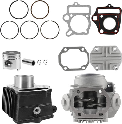 39mm Bore Cylinder Head Piston Engine Rebuild Kit For Honda Z50R XR50 CRF50 50CC