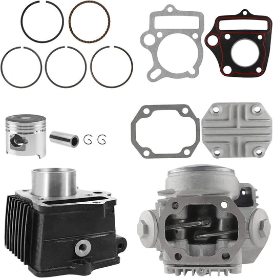 39mm Bore Cylinder Head Piston Engine Rebuild Kit For Honda Z50R XR50 CRF50 50CC