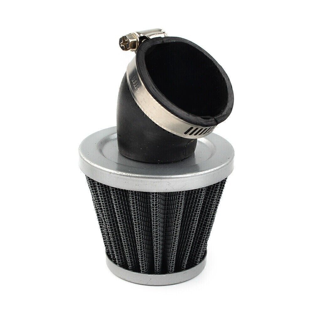 42mm Carburetor Air Filter Velocity Stack Bent Adapter Fit For 40mm-44mm Carby