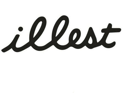 ILLEST FUNNY JDM WHITE BLACK STICKER DECAL VINYL TURBO CAR BIKE WALL UTE DRIFT