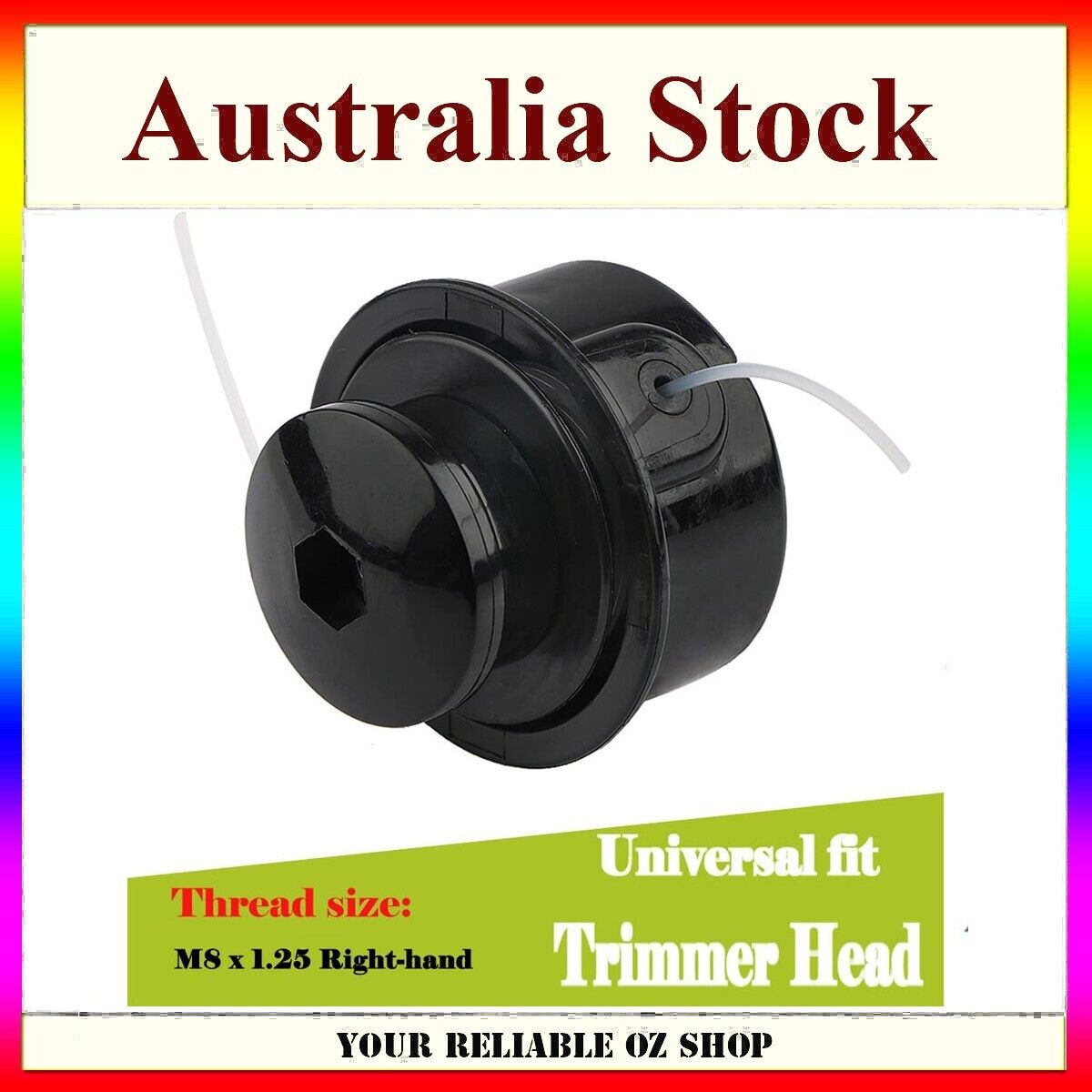 8mm Brushcutter Trimmer Head for XT200 XT25 YM600 Poulan WildThing Craftsman AYP