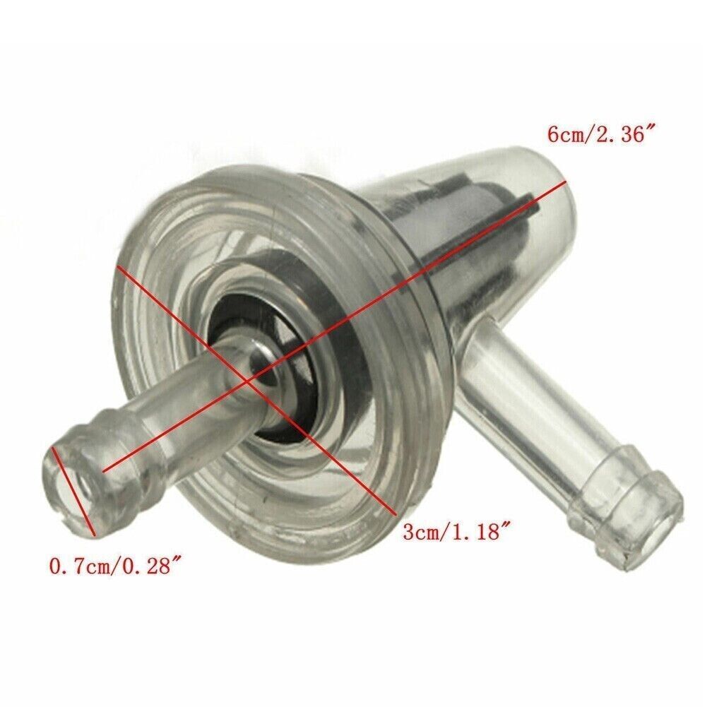 10x Motorcycle Right Angle 90 degree Fuel Filter Fit 1/4" 6mm 7mm Hose Fuel Line