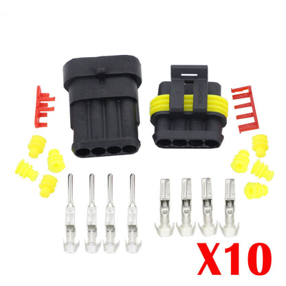 1/2/3/4/5/6 Pin Waterproof IP67 Car Electrical Wire Connector Plug Socket 12V