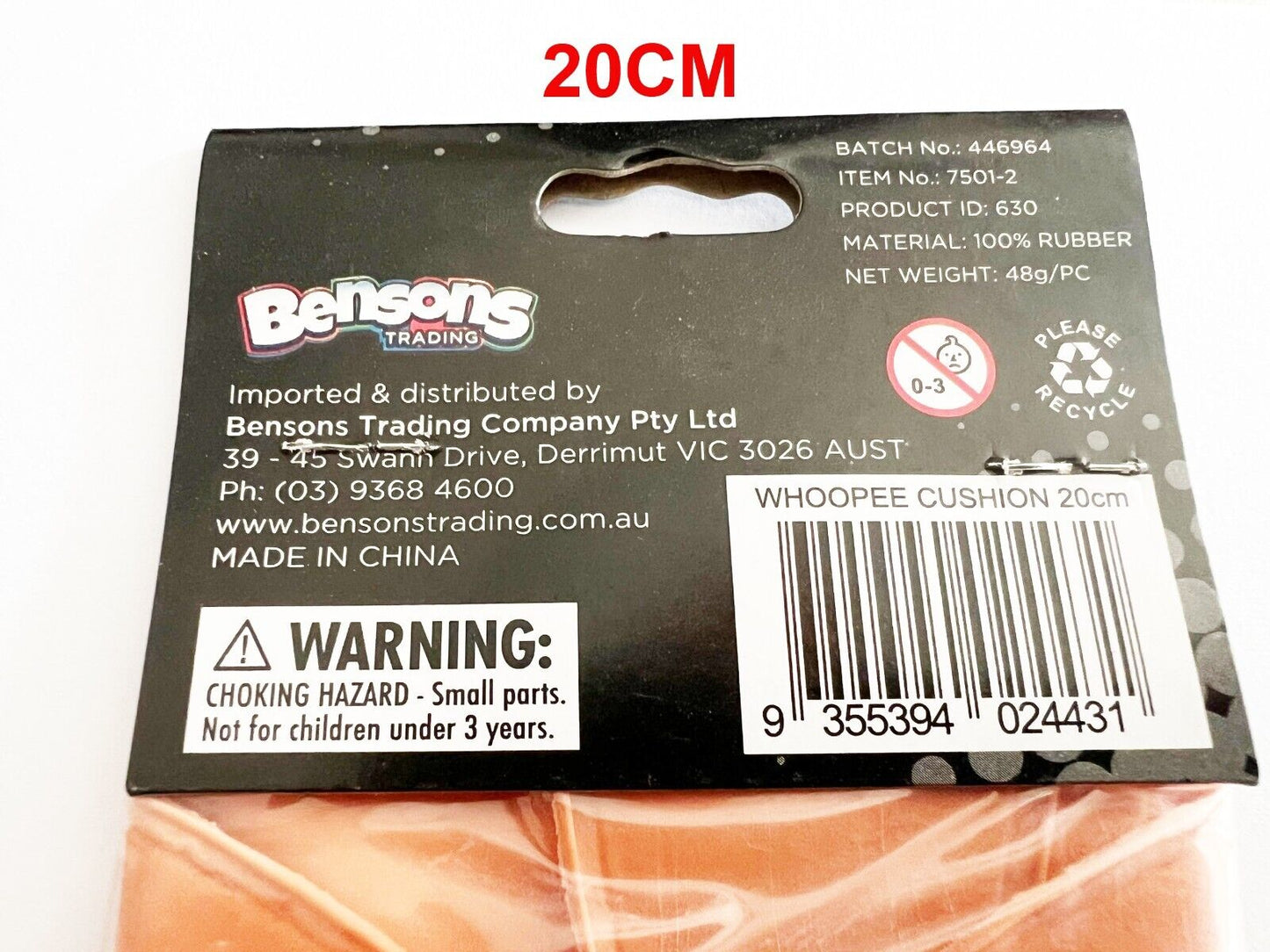 Whoopee Cushion Classic Fart Balloon Joke Prank Toy Party Bag Filler Inflatable
