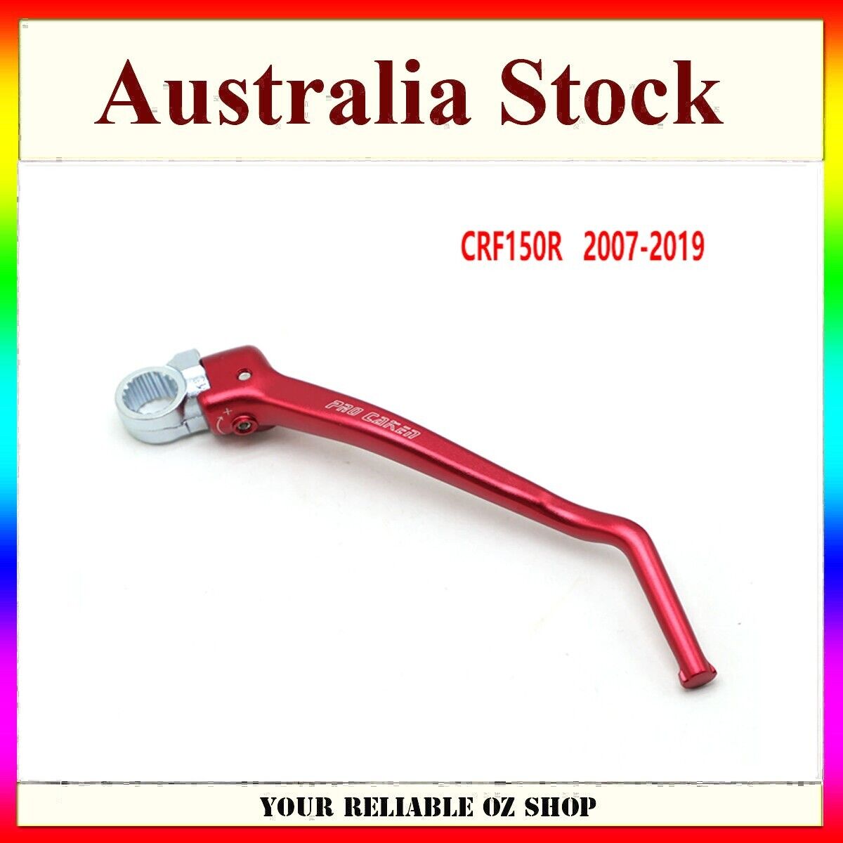 CNC RED KICK START STARTER LEVER FOR Honda CRF150R 2007-2019 Aluminum Forged
