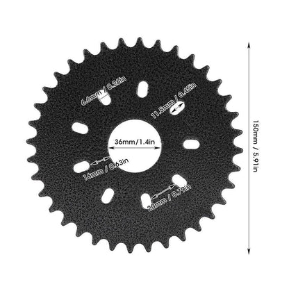 10 36T Tooth Front Rear Sprocket 415 Chain 100/80cc Motorised Bicycle Push Bike