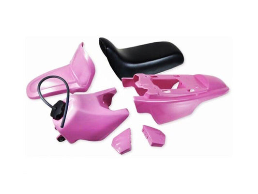 PINK GIRL PEEWEE PW50 PW 50 PLASTICS SEAT TANK FENDER FAIRING SET KIT PY PY50 50