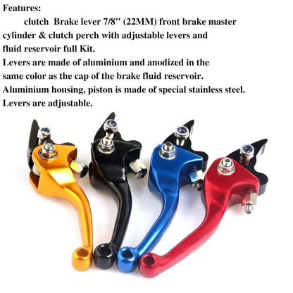 CNC Foldable Clutch Brake Levers For 50cc 70cc 90cc 110cc ATV Quad Pit Dirt Bike