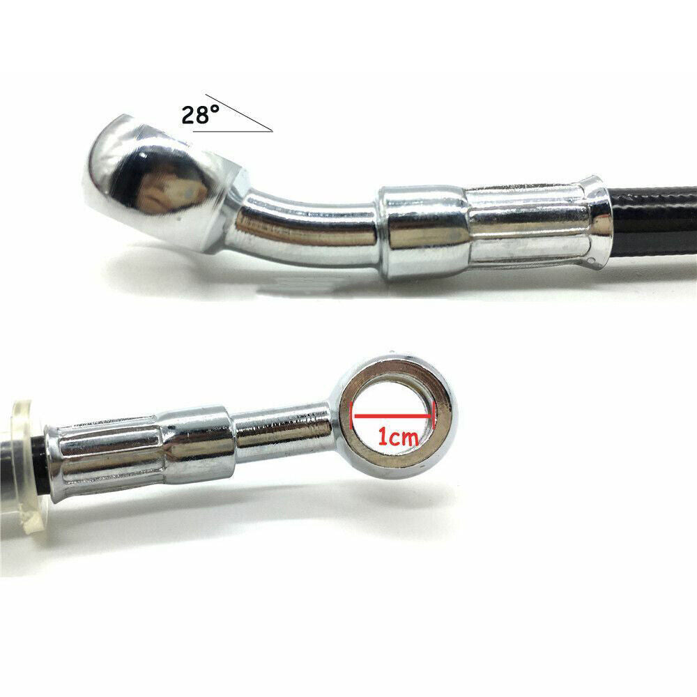 80cm-120cm Braided Master Cylinder Brake Line Hose PIT PRO Thumpstar GOKart BIKE