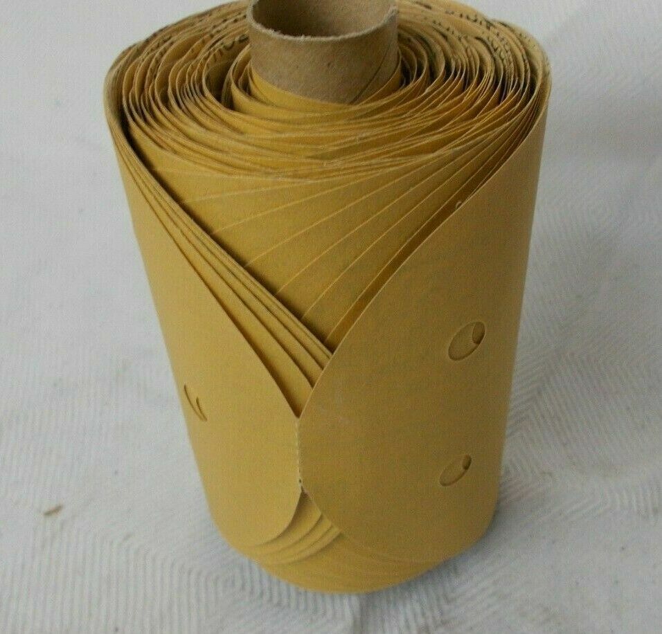 Sandpaper Disc Roll 3M 216U Stikit Dust Free 5" P600 Grit "1 Roll of 175 Discs"