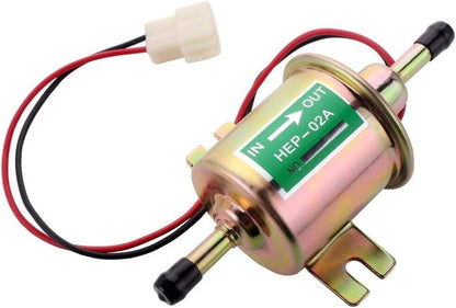 2.5-4 PSI 12V Electronic Diesel Fuel Pump HEP-02A + Petrol Hose Clamp Universal